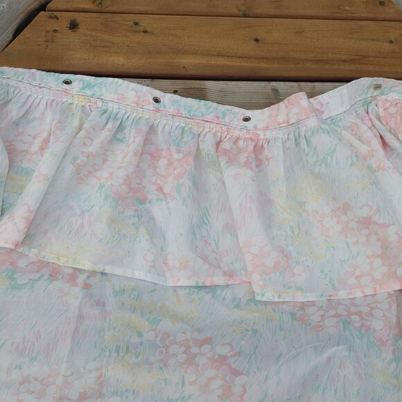 LOVELY VINTAGE Ruffle Shower Curtain City Squire Pastel Shower Curtain Soft Pink - Picture 8 of 16
